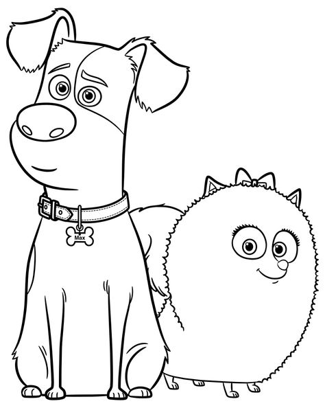 The Secret Life of Pets Coloring Pages. Print Them for Free! Pets Coloring Pages, Surprised Dog, Pets Movie, Puppy Coloring Pages, Owl Coloring Pages, Unique Coloring Pages, Cartoon Coloring, Secret Life Of Pets, Disney Coloring Pages