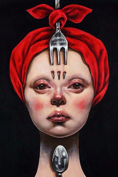 Afarin Sajedi, Surealism Art, Surreal Portrait, Soyut Sanat Tabloları, Creepy Art, Pop Surrealism, Art And Illustration, Weird Art, Gustav Klimt