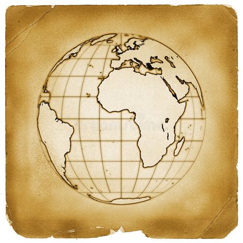 Planet globe earth old vintage paper. Illustration of globe Earth map with prese , #SPONSORED, #Illustration, #paper, #map, #Earth, #globe #ad Earth Map, Business Icons Vector, Earth Globe, Vintage Drawing, Vintage Paper, Paper Stock, Paper Lamp, Stock Photography, Globe