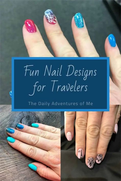 Prepare for your next vacation by bringing along a pretty accessory- pretty travel nails. Read on for ten fun designs. #nails #manicure #travelaccessory #travelnails Nails For Travel, Europe Nails, Fun Nail Designs, Travel Nails, Travel Photography Tips, See The Northern Lights, Nails Manicure, Manicures Designs, Happy Travels