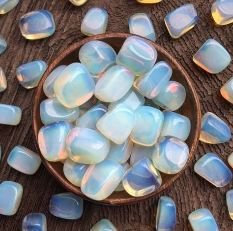 Opal is a soft, subtle, and dynamic stone. Crystals Chakras, Opalite Crystal, Crystal Aesthetic, Gemstone Art, Color Vibe, Pretty Rocks, Quartz Crystal Necklace, Rocks Crystals, Gems Crystals