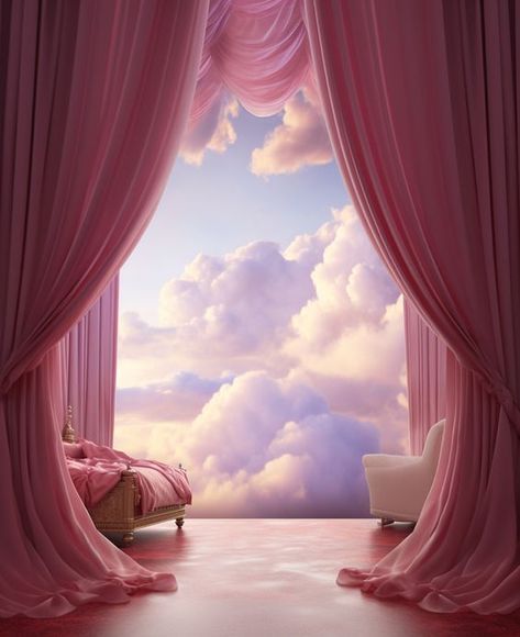 ♔ Fantaisies Surreal Bedroom, Studio Background Ideas, Baby Photography Backdrop, Studio Backdrops Backgrounds, Gfx Design, Manifestation Magic, Clouds Wallpaper, Episode Interactive Backgrounds, Photoshop Tutorial Design