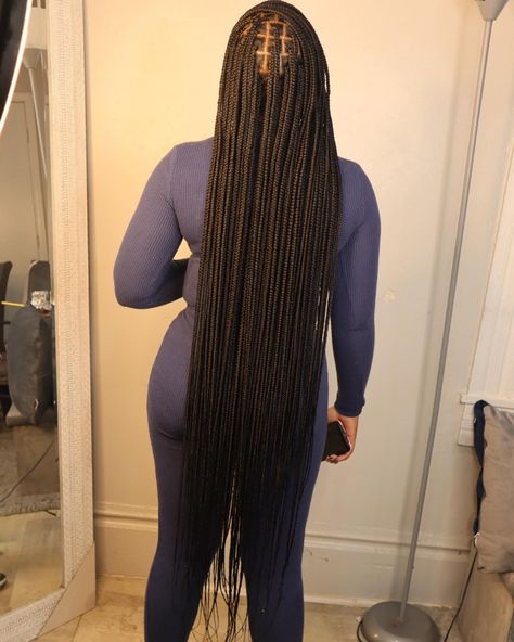 Small Long Braids, Smeduim Knotless, Small Long Box Braids, Box Braids Side Part, Knotless Braids Side Part, Small Long Knotless Braids, Long Small Knotless Braids, Side Part Braids, Winter Braids