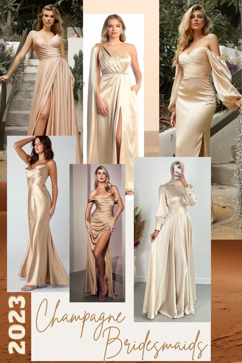 Quince dresses champagne