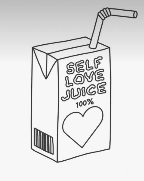 Juice Box Tattoo, Box Tattoo, Juice Box, Cool Coloring Pages, Mini Drawings, Simplistic Tattoos, Coloring Book Art, Line Tattoos, Mini Tattoos