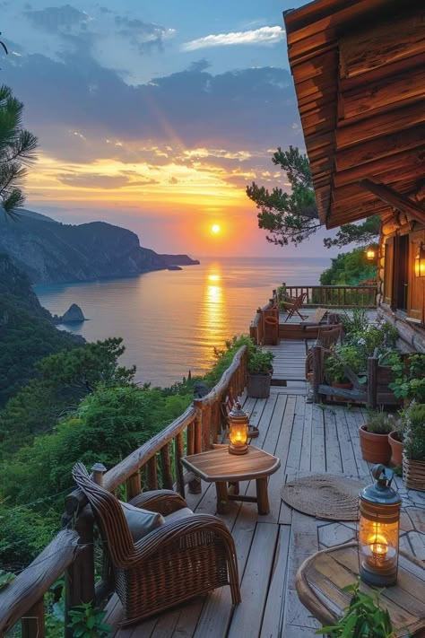 Dream Porch, Dream Life House, Pretty Landscapes, Lake Life, Beautiful Places To Travel, Pretty Places, Places Around The World, Dream Vacations, Ocean View