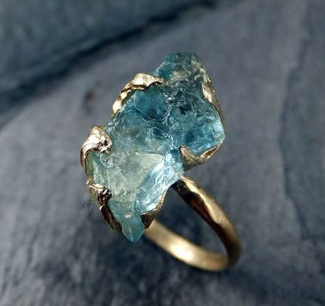 Raw Uncut Aquamarine Ring Solid 14K Gold Ring wedding engagement Rough Gemstone Ring Statement Ring Stacking Ring Cocktail Ring byAngeline Rough Gemstone Ring, Jewerly Ring, Engagement Ring Rose Gold, Aquamarine Ring, Ring Stacking, Aquamarine Rings, Rough Gemstone, 14k Gold Ring, Calla Lily