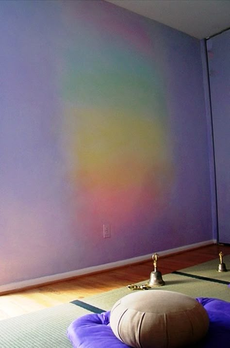 null Lazure Painting, Waldorf Painting, Decorative Paint Finishes, Rainbow Painting, Ideas Hogar, Rainbow Decorations, Meditation Space, Paint Finish, Meditation Room