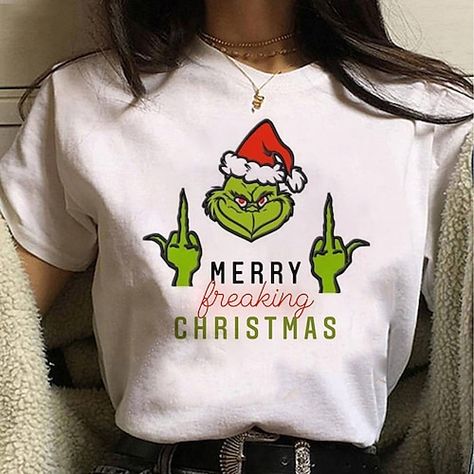 Cheap Ugly Christmas Sweater, Couple Disney, Classic Street Style, Grinch T Shirt, Grinch Shirts, Disney Characters Videos, Christmas Grinch, Boxing T Shirts, Grinch Christmas