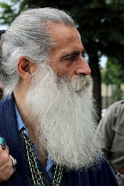 Angelo Gallamini, Bad Beards, Selfcare Products, Slick Hair, Men With Grey Hair, Beard Game, Epic Beard, Grey Beards, Big Beards