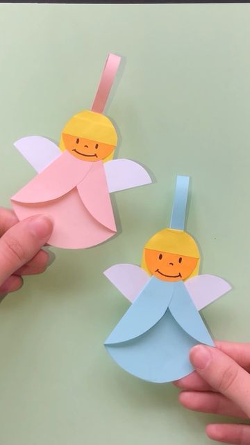 F A F I on Instagram: "😇🪽 . . #christmas #christmascrafts #paper crafts #diy #fyp #craftyfafi" Angel Comes To Mary Craft, Angle Crafts For Kids, Angels Crafts For Kids, Toddler Angel Craft, Angel Ornaments Diy Easy, Paper Angels Diy How To Make, Christmas Kindergarten Crafts, Angel Crafts Christmas, Star Crafts For Kids