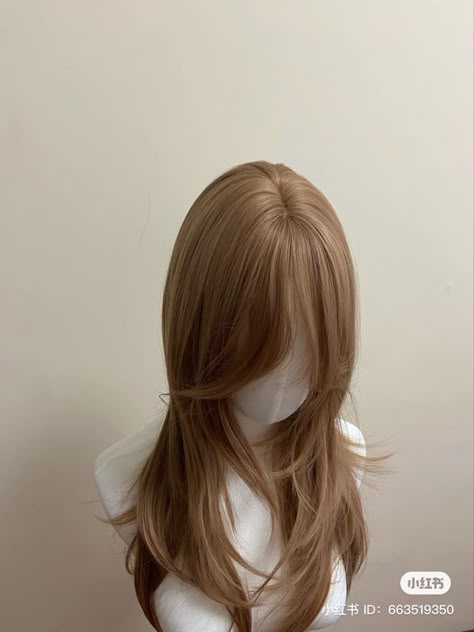 #hair #hairinspo Over 50 Hair Styles, Wonyoungism Aesthetic, Light Brown Wig, Caramel Brown Hair, Korean Hair Color, Hair Color Underneath, Honey Brown Hair, Hair Style Korea, Honey Hair