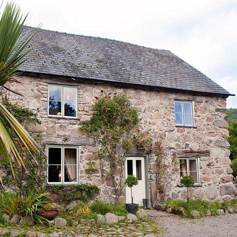 Exterior | Welsh farmhouse | Country Homes & Interiors house tour | PHOTO GALLERY | Housetohome Welsh Cottage, English Country Cottage, Stone Cottages, Country House Interior, Cottage Exterior, Dream Cottage, Stone Cottage, Exterior Stone, Farmhouse Exterior