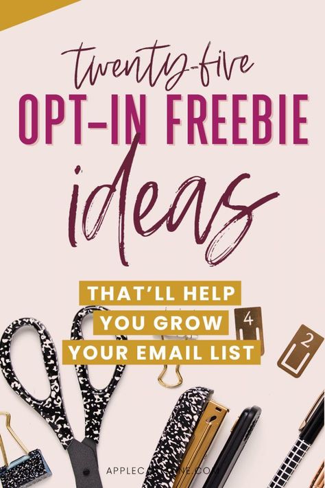 opt-in freebie ideas Freebie Ideas, Blog Planning, Email List Building, Email Marketing Strategy, Best Email, Email Design, Email Campaign, Blog Tips, Email List