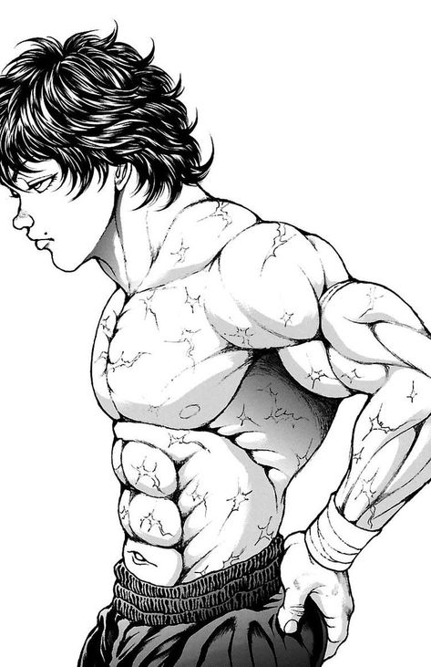 Baki Aesthetic, Boichi Manga, Side View Drawing, Martial Arts Anime, Baki Hanma, Naruto Sketch Drawing, Gym Art, Cool Car Drawings, Drawing Images