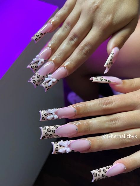 Pink And Cheetah Nails, Pink Cheetah Print Nails, Cheetah Acrylic Nails, Pink Cheetah Nails, Acrylic Nail Supplies, Cheetah Print Nails, Cheetah Nails, Pink Cheetah Print, Dope Nail Designs