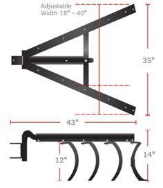 Brinly Sleeve Hitch Cultivator Attachment | Garden Tractor Implement Homemade Tractors, Small Garden Tractor, Garden Tractor Attachments, Homemade Trailer, Garden Tool Rack, Homemade Tractor, Tractor Idea, Tractor Accessories, Tractor Implements