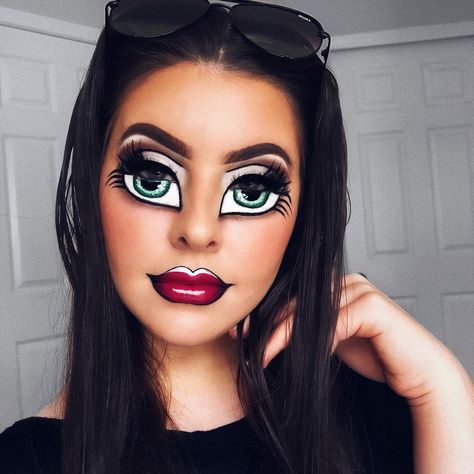 #brat Sugar Skull Inspired Makeup, Being A Brat, Easy Halloween Makeup Looks, Bratz Makeup, Easy Halloween Makeup, Makeup For Halloween, Super Scary, Halloween Makeup Diy, Cool Halloween Makeup