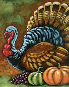 Birthday Paint Party, Adult Paint Party, Social Artworking, Turkey Drawing, Turkey Painting, Fall Canvas Painting, Turkey Art, Birthday Painting, Thanksgiving Pictures