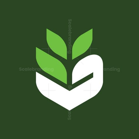 Plant Hand Logo that combines the shape of a hand and a leaf icon. The logo is suitable for businesses about plants, plantations, sustainability, etc. Plant Hand Logo for sale. Farm Logo Inspiration, Green Leaf Logo, Logo Pinterest, Logo Real Madrid, Logo Design Food, Face Logo Design, Logo Design Boutique, Landscaping Logo, Leaf Icon