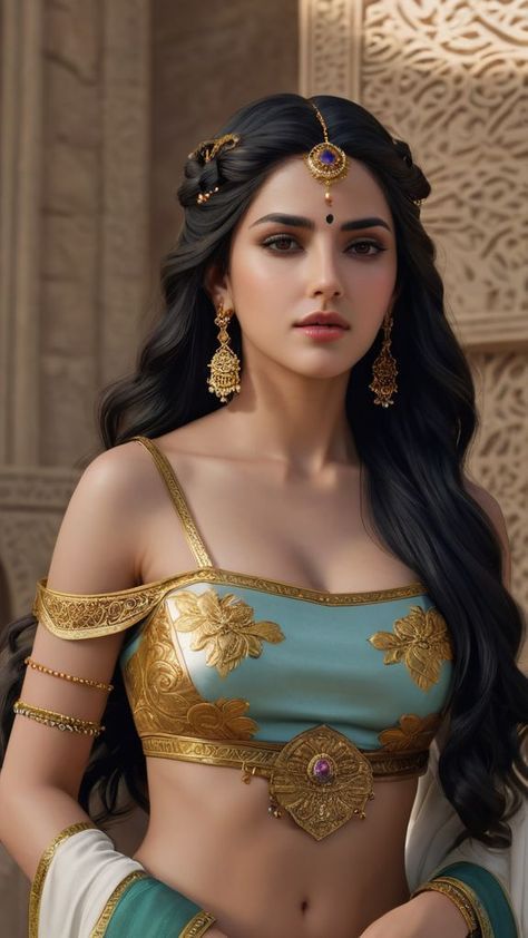 Persian Warrior, Egyptian Princess, Egyptian Women, Queen Dresses, Indian Princess, Targaryen Aesthetic, Fashion Design Collection, Dolls Fashion, Indian Dresses Traditional