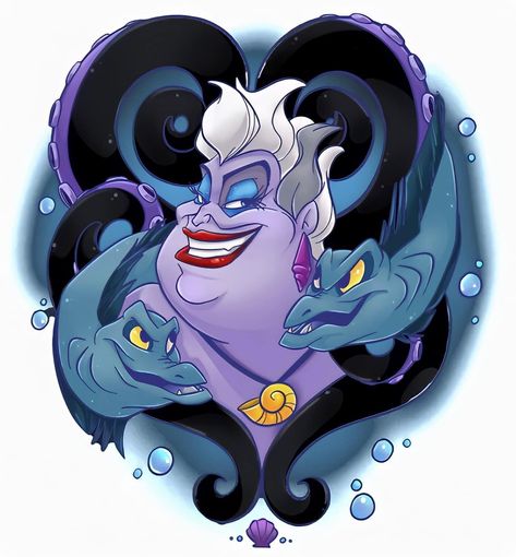 Ursula Tattoo, Painting For Adults, Disney Sleeve, Evil Disney, Popular Diy, Disney Art Drawings, Disney Villains Art, Disney Artwork, Desenho Tattoo