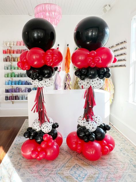 Have you seen our party poles?! These air-filled, freestanding creations are a fun addition to any party or event! The Graceful Host Shop specializes in the art of organic balloon decor, creating wow-factor balloons for events of all shapes and sizes. Each balloon installation is one of a kind and carefully designed with our clients in mind. We will tailor your balloon order to your event theme and colors! 101 Dalmatians Party, Balloon Pole, Confetti Cups, Balloon Party Decor, Dalmatian Party, Host Party, Covington Louisiana, Balloons Galore, Beautiful Balloons