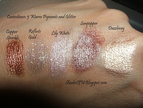 Mac Pigment Swatches, Mac Glitter Eyeshadow, Mac Eyeshadow Swatches, Mac Glitter, Sweetie Cake, Eyeshadow Swatches, Mac Pigment, About Makeup, Lily White