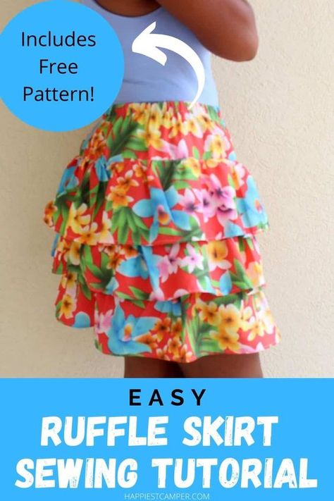 Ruffle Skirt Pattern Free, Tiered Ruffle Skirt Pattern, Diy Ruffle Skirt, Ruffled Skirt Pattern, Tiered Skirt Pattern, Ruffle Skirt Tutorial, How To Make A Ruffle, Ruffle Skirt Pattern, Skirt Sewing Tutorial