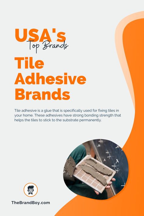 Tile adhesive is a glue that is specifically used for fixing tiles in your home. These adhesives have strong bonding strength that helps the tiles to stick to the substrate permanently. #TopBrandsUsa #TopCompaniesUSA #Top10Brands #Top10Companies #TopAmericanBrands #TileAdhesiveBrandsUSA How To Take Tiles Off Walls, Musclebound Tile Adhesive, Tile Adhesive Products, Oil Rig, Portland Cement, Commercial Construction, Residential Construction, Adhesive Tiles, Automobile Industry