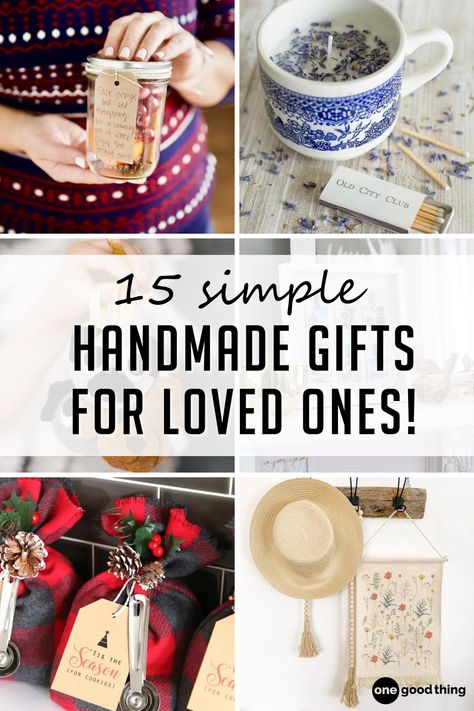 Handmade gifts are always meaningful, but as these 15 gift-worthy DIY projects prove, they can be plenty useful too! Homemade Gifts For Everyone, Cheap Diy Xmas Gifts, Amazing Diy Gifts, Homemade Consumable Gifts, Homemade Cheap Christmas Gifts, Handmade Gift For Christmas, Gifts To Make For Adults, Practical Handmade Gifts, Homemade Family Gifts