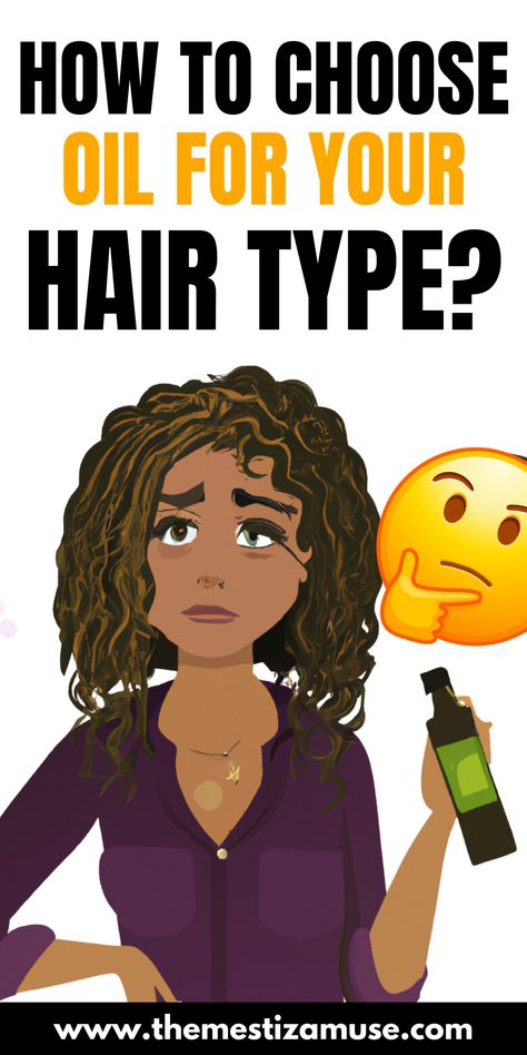 A comprehensive guide to oils for hair, including the chemistry and choices for all hair types. Learn about the benefits and drawbacks of various oils and how to choose the right one for your hair. Hair Oil Chart, Types Of Oils For Hair, Hair Oil Guide, Hair Oiling For Curly Hair, Best Oil For Curly Hair, Hair Oil For Curly Hair, Curly Hair Guide, Hair Oil Benefits, Oil For Curly Hair