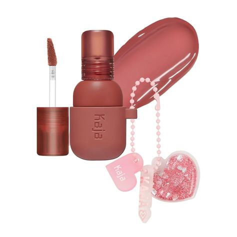 Jelly Charm Glazed Lip Stain & Blush With Keychain - Kaja | Sephora Kaja Beauty, Feeling Healthy, Cranberry Fruit, Lip Blush, Lemon Fruit, Raspberry Fruit, Lip Scrubs, Kissable Lips, Cruelty Free Brands