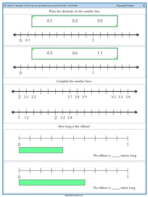 Recognise and write decimal equivalents of any number of tenths or hundredths - 8 Year 4 Maths Worksheets, Math Calendar, Year 4 Maths, Decimal Numbers, Maths Worksheet, Maths Resources, Decimals Worksheets, Decimal Number, Calendar Math