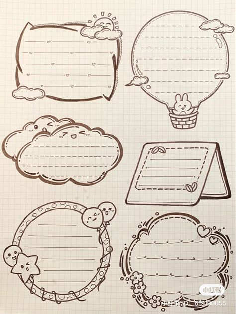 Drawing Notes Ideas, Simple Project Design For School, Cute Diy Calendar Ideas, Creative Notes Design, One Pager Design Layout, Aesthetic Doodles For Journal, Borders Aesthetic, Note Book Cover Ideas Aesthetic, Project Paper Design