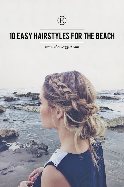 Easy Hairstyles For The Beach, Hairstyles For The Beach, Easy Beach Hairstyles, Easy Work Hairstyles, Beachy Hair, Hairstyles Beach, Asymmetrical Hairstyles, Beach Hairstyles Medium, Pool Hairstyles