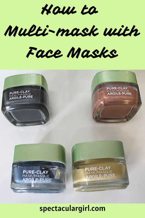 Multi masking is the latest thing to do for your skin. It's the process of combining different face masks to use on targeted parts of your skin to get the most benefit out of it. In this YouTube video tutorial I do on multi masking using L'OREAL Pure Clay Masks.  #multimasking #skincare #lorealpureclay Mud Masks, Multi Masking, Mud Mask, Clay Mask, Clay Masks, L Oreal, Combination Skin, All Skin Types, Youtube Video