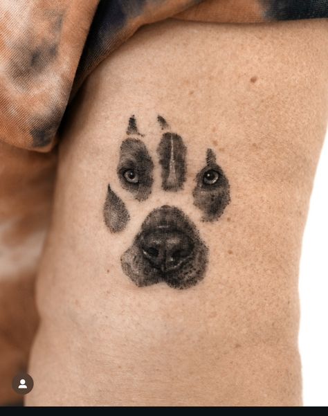 Tattoo Perro, Dark Mark Tattoos, Kitten Tattoo, Pitbull Tattoo, Awareness Tattoo, Dog Memorial Tattoos, Dog Paw Tattoo, Paw Tattoo, Meaningful Tattoo