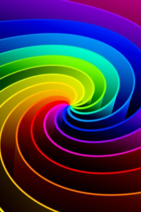 Spiral of many vivid colors Cozy Spaces, Black Beach, Rainbow Bright, Taste The Rainbow, Backgrounds Wallpapers, Big Ideas, Live Colorfully, Display Design, Happy Colors