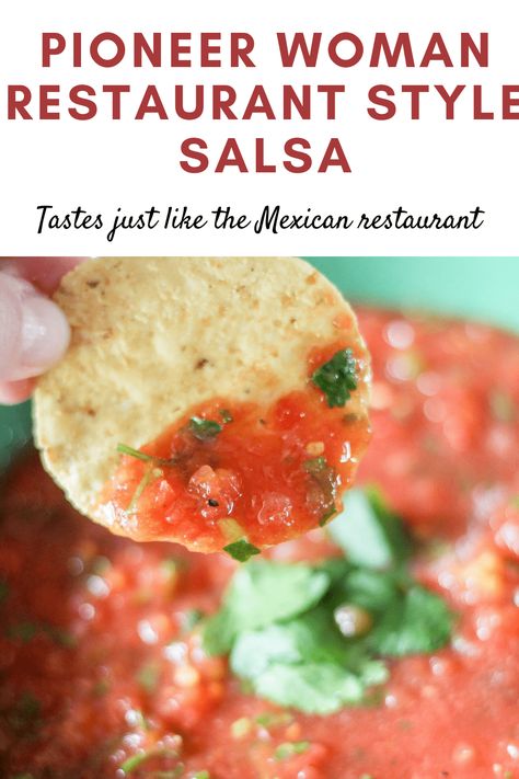 Pioneer Woman Restaurant Style Salsa - Jen Around the World Pioneer Woman Salsa, Restaurant Salsa, Salsa Nachos, Easy Homemade Salsa, Fresh Salsa Recipe, Easy Salsa Recipe, Restaurant Style Salsa, Salsa Guacamole, Homemade Salsa Recipe