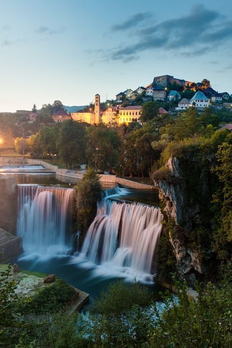 Pliva waterfall in Jajce Bosnia-Herzegovina  #water #pliva #waterfall #jajce #bosnia-herzegovina #photography Jajce Bosnia, Water City, Backpacking Routes, Thessaloniki, Reykjavik, Macedonia, Eastern Europe, Oh The Places Youll Go, Places Around The World