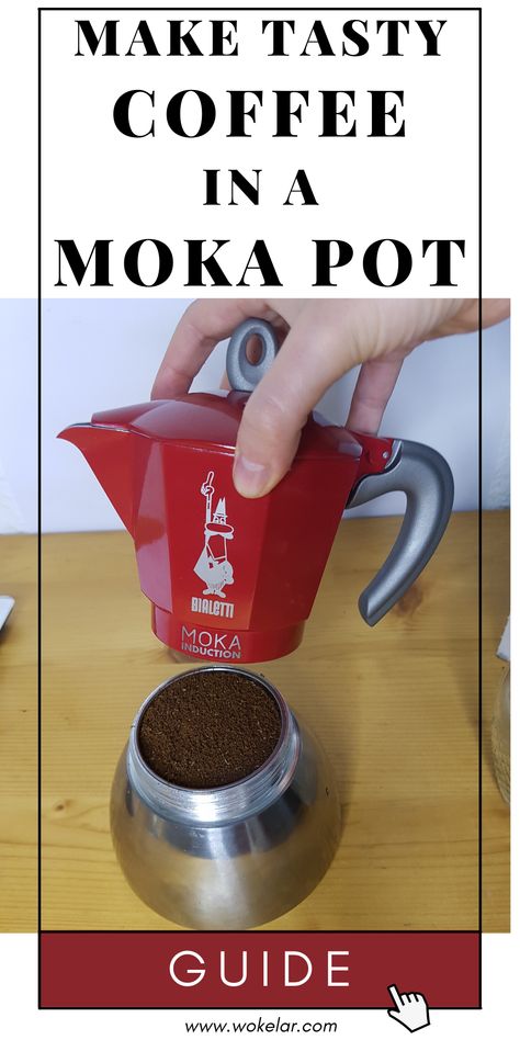 How To Make Espresso In A Moka Pot, How To Use A Moka Pot, Moka Pot Recipes Drinks, Mocha Pot Coffee, How To Make Black Coffee, Homemade Lattes, How To Make Mocha, Nespresso Aeroccino, Coffee Measurements