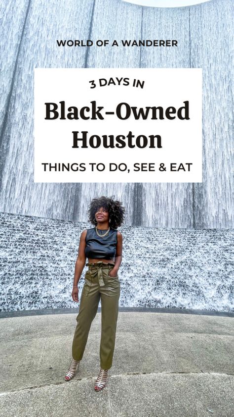 3 Days in Black-Owned Houston: Things to Do, See and Eat - World of A Wanderer Outfits To Wear In Houston Texas, What To Wear In Houston Texas, Houston Trip Outfit Ideas, Things To Do Houston Texas, Houston Style, Outfits For Houston Texas, What To Do In Houston Texas, Houston Things To Do, Houston Texas Outfits Black Women