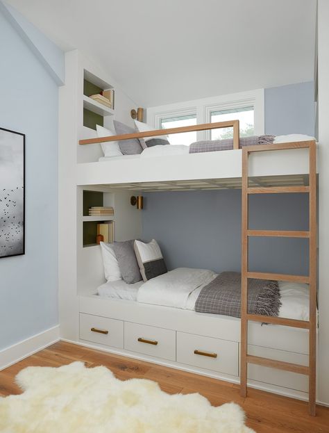 Custom Made Bunk Beds, Built In Bunk Beds Small Room Modern, Built In Bunk Beds Full Size, Custom Built In Bunk Beds, Custom Bunk Beds Built Ins For Kids, Small Space Bunk Beds, 2 Bunk Beds In One Room, Bunkbeds Design Small Room, Custom Bunk Beds Built Ins