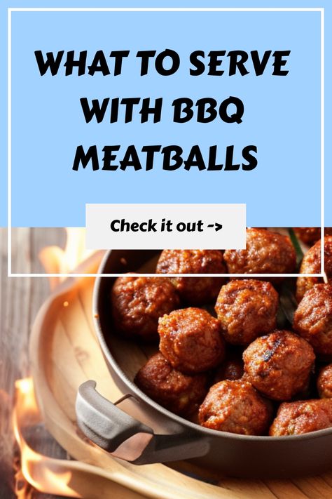 🍽️🔥 Unleash the flavor explosion with these mouthwatering side dishes for BBQ meatballs! 😋🍅🥦 #BBQmeatballs #sidedishideas #foodgasm What To Serve With Bbq Meatballs, Bbq Meatball Sides, Bbq Meatballs Side Dishes, Sides For Bbq Meatballs, Barbecued Meatballs, Meatball Side Dishes, Bbq Turkey Meatballs, Grilled Meatballs, Barbecue Meatballs