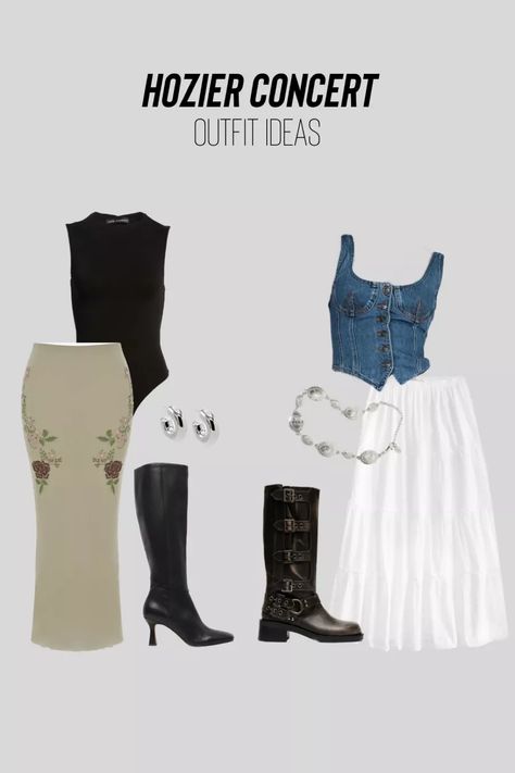 Bohemian Hozier Concert Outfit Inspiration - Magic of Clothes Outfits For Hozier Concert, Hoizer Concert Outfit Ideas, Hozier Concert Outfits, Hozier Outfit Concert, Hozier Inspired Outfits, Hozier Outfit, Hozier Concert Outfit, Noah Kahan Concert Outfit, Concert Outfit Inspiration