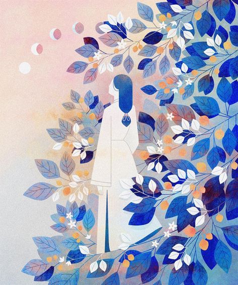 “Wistful Dreams, Porcelain Memories”: Dreamy and Surreal Illustrations by Maggie Chiang Maggie Chiang, Floral Font, Mural Ideas, Art Therapy Activities, Summer Afternoon, Abstract Canvas Wall Art, Instagram Summer, Therapy Activities, Kids' Book