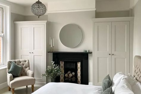 10 Neutral Paint Colors to Shop Now Victorian House Interiors, Bedroom Built In Wardrobe, Victorian Bedroom, Edwardian House, Bedroom Fireplace, Cottage Bedroom, Bedroom Renovation, Style Deco, Spare Bedroom