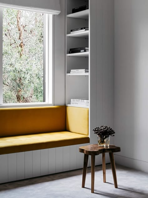 Bedroom Window Seat, Bench Seating Kitchen, Window Seat Design, Australian Interior Design, Interior Design Awards, Built In Bench, Apartment Inspiration, Window Seat, Kitchen Flooring