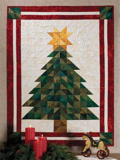 This is almost what I had in my head for a Christmas wall hanging for us. But much simpler. Christmas Tree Quilt Pattern, Quilted Wall Hangings Patterns, Quilted Christmas Tree, Tree Quilt Pattern, Colchas Quilting, Christmas Quilting Projects, Christmas Quilt Blocks, Christmas Tree Quilt, Christmas Quilt Patterns